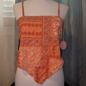 Rose & Grey bandana top